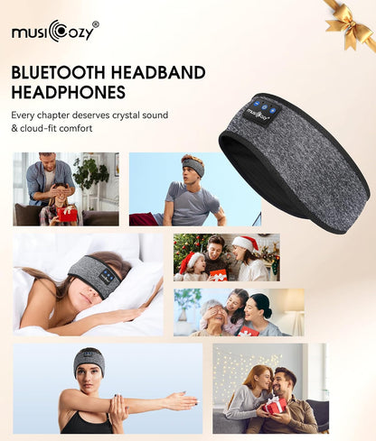 MUSICOZY Bluetooth 5.4 Sleep Headphones Headband Sports Wireless Audio