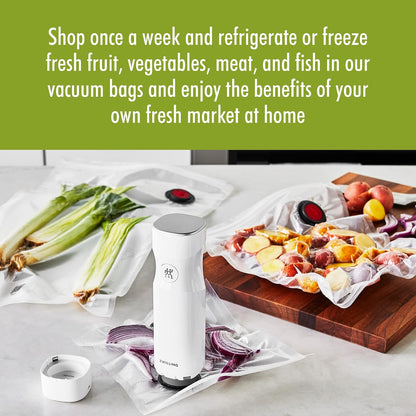 For food to stay fresh up to 5X longer, pump required (not included).