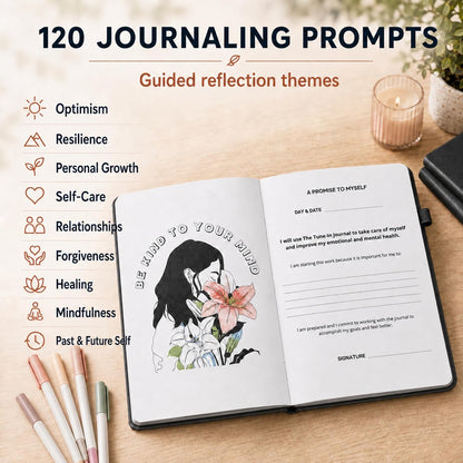 Life & Apples Daily Journal for Women, Guided with Prompts, Lavender