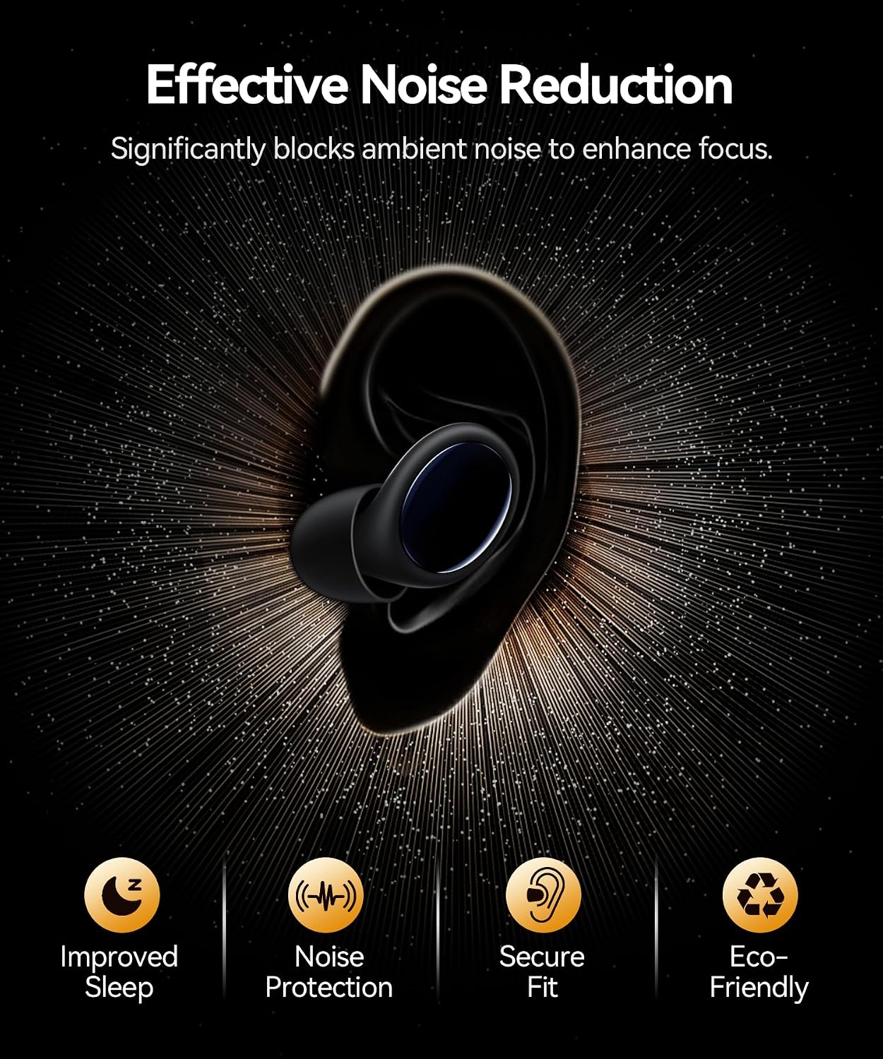45dB Ear Plugs for Sleeping Noise Cancelling Ear Plugs for Noise Reduction & Snoring, Concerts, Earplugs for Sleep,Sider Sleepers Airplane, Silicone Earplugs Reusable Concert Ear Plug