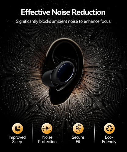 45dB Ear Plugs for Sleeping Noise Cancelling Ear Plugs for Noise Reduction & Snoring, Concerts, Earplugs for Sleep,Sider Sleepers Airplane, Silicone Earplugs Reusable Concert Ear Plug