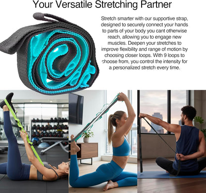 5-in-1 Massage Set, Complete Mobility Kit for Workout Recovery | Deep Tissue Roller for Legs, Spikey Foot Ball, Hamstring Stretch Strap, Quad Roller Stick, Carry Bag