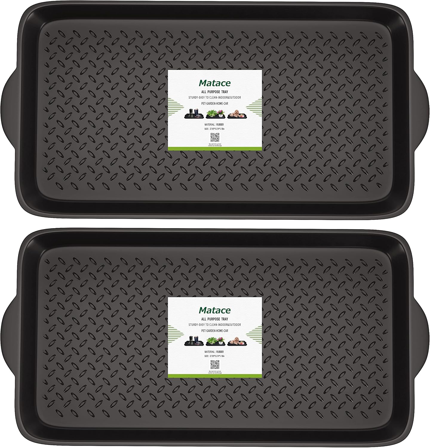 1 Pack Rubber Small Boot Tray for Entryway,Boot Mat,Shoe Tray,Shoe Mat for Indoor and Outdoor Use, 27.95"x 15.74" (Pack of 1)