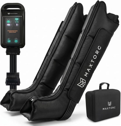 FSA-HSA Eligible Compression Recovery Boots, Air Boots Pressotherapy Boots 50-250 mmHg, Full Leg Compression Massager for Improved Circulation, Lipedema, Lymphatic Leg Massager, Pain Relief