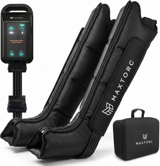 FSA-HSA Eligible Compression Recovery Boots, Air Boots Pressotherapy Boots 50-250 mmHg, Full Leg Compression Massager for Improved Circulation, Lipedema, Lymphatic Leg Massager, Pain Relief