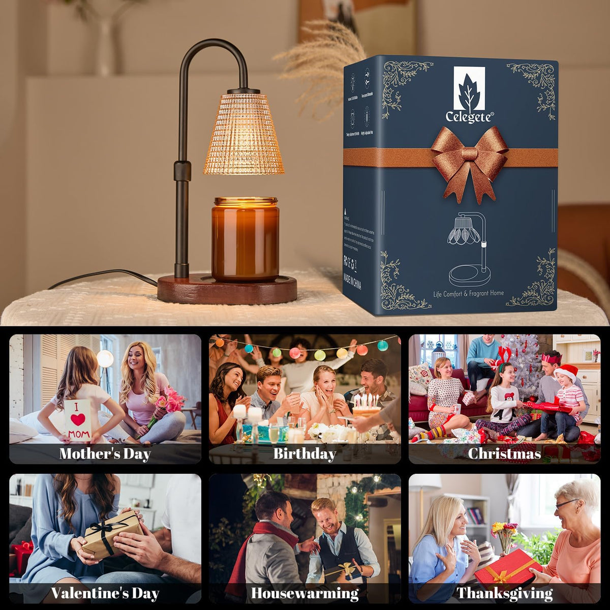 Candle Warmer Lamp with Timer,Birthday Gifes for Women and House Warming