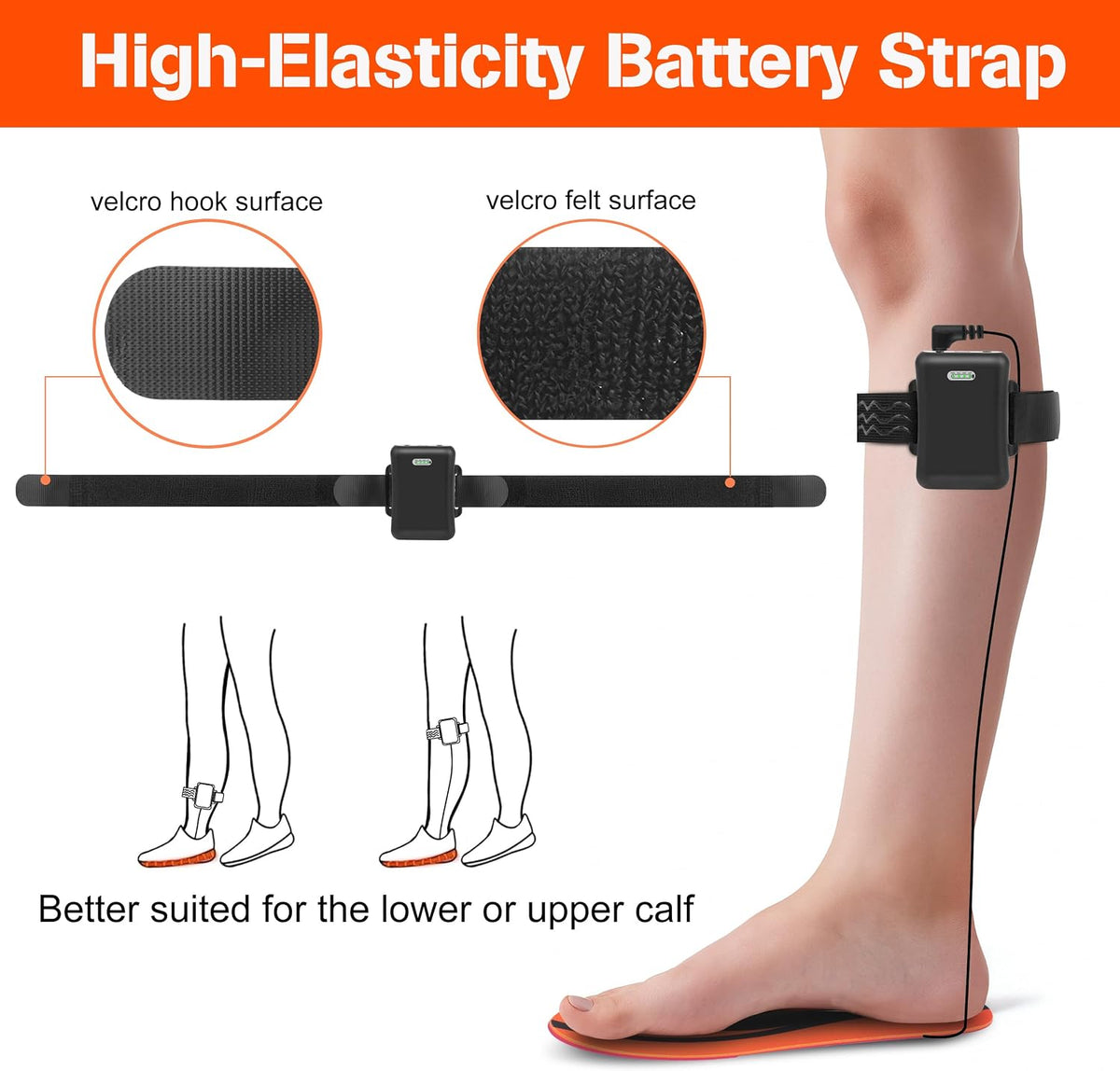 Heated Insoles Rechargeable, 5000 mAh Battery with APP Control, Foot Warmers with 4 Heating Levels for Men and Women, Skiing, Outdoor Winter Use, Washable and Trimmable