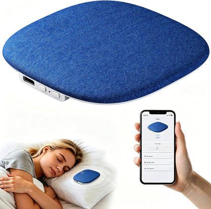 Under Pillow Sleep Speaker, Flat Bluetooth Pillow Speaker for Sleeping | Material: Plastic & woven fabric. Use: Bone conduction audio for bedtime relaxation, side sleepers, and masking noise.