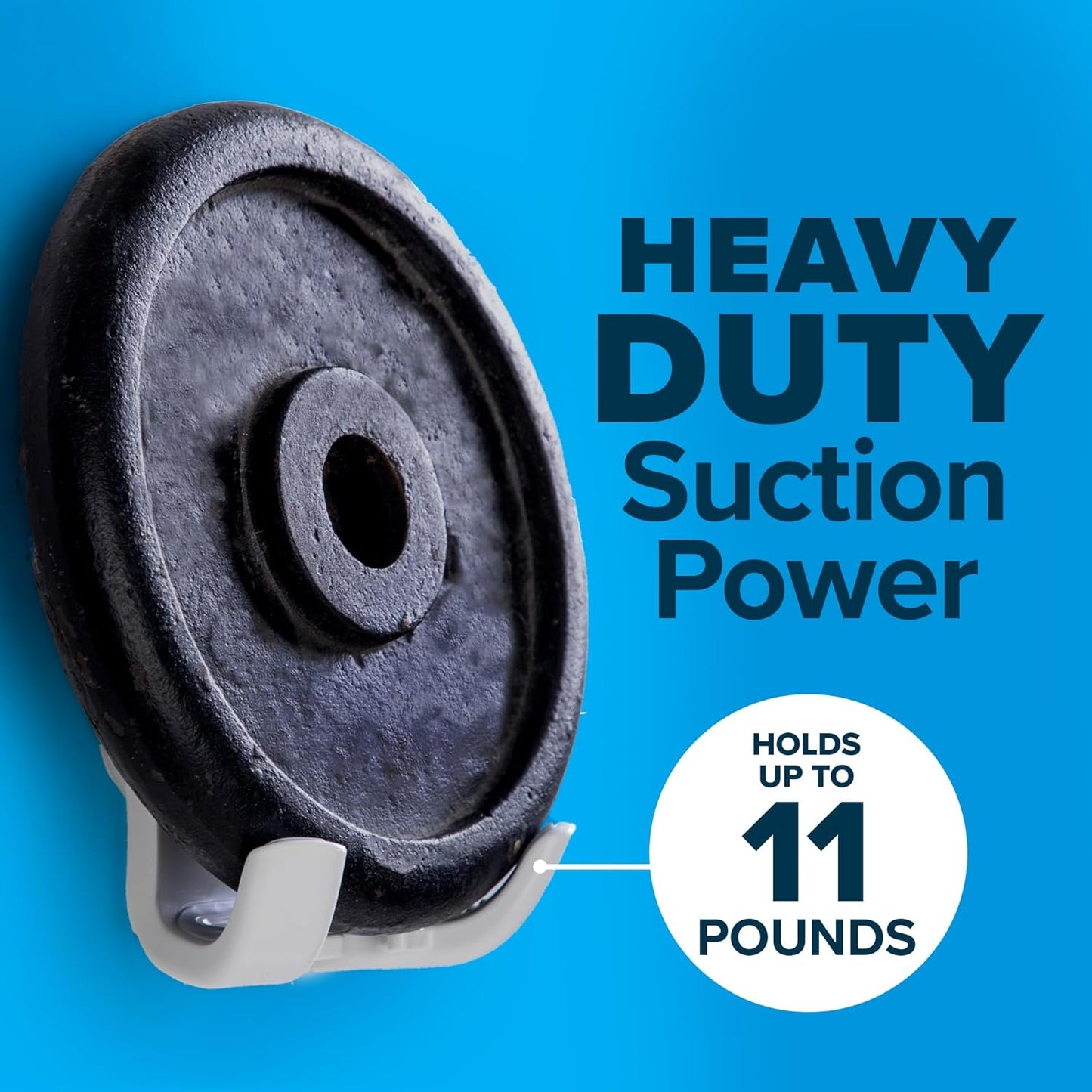 SlipX Solutions Power Lock Suction Cup Shower Hook, Phone Holder, White | Quick Tool-Free Installation, Patented Suction Cup, Waterpoof, Rust-Proof, Holds Razor, Loofah, Phone, & More In Shower