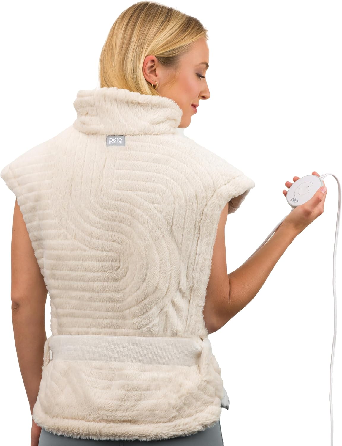 Pure Enrichment PureRadiance Back & Neck Luxury Heating Pad, 6 Settings