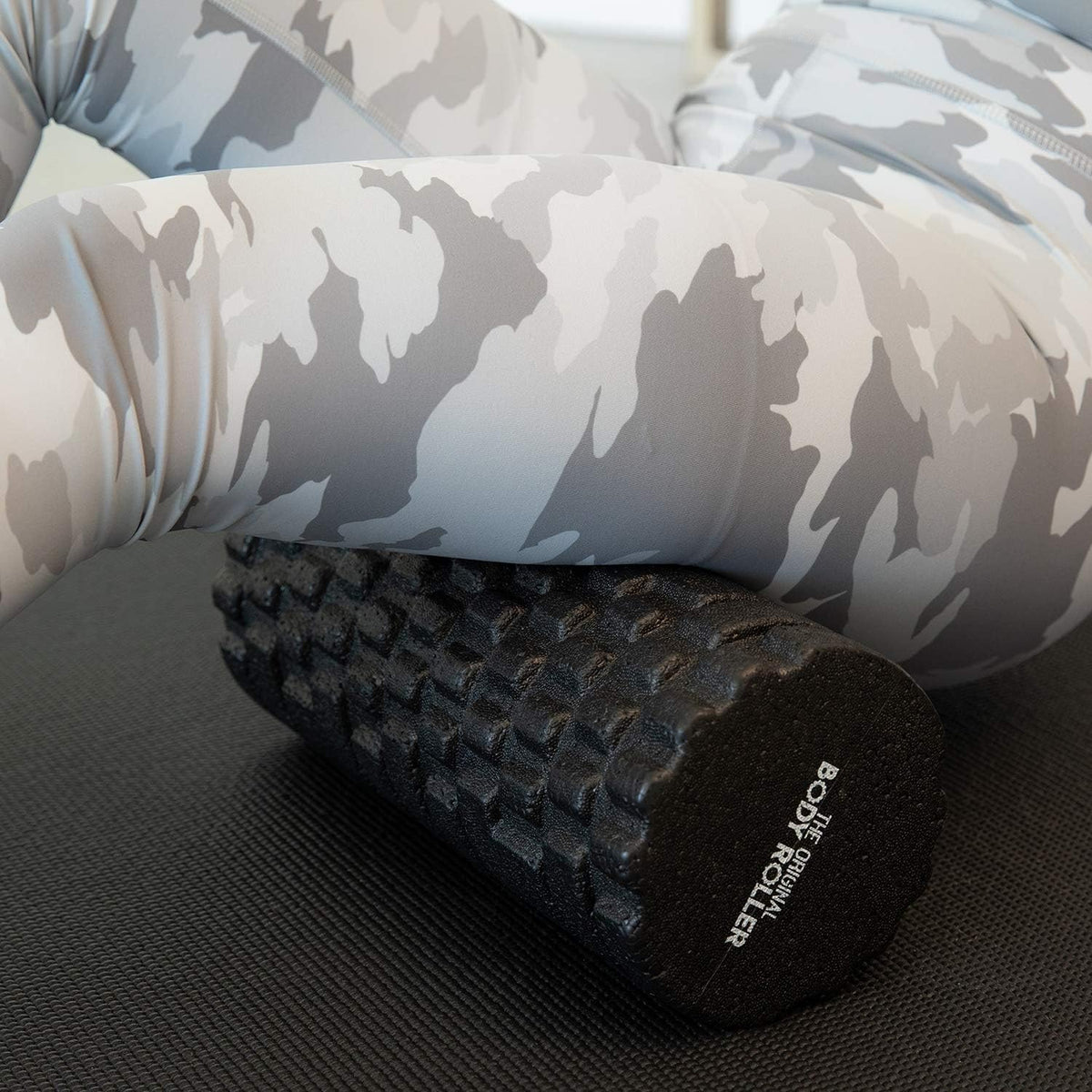 The Original Body Roller - High Density Foam Roller Massager for Deep Tissue Massage of the Back and Leg Muscles - Self Myofascial Release of Painful Trigger Point Muscle Adhesions (Black)
