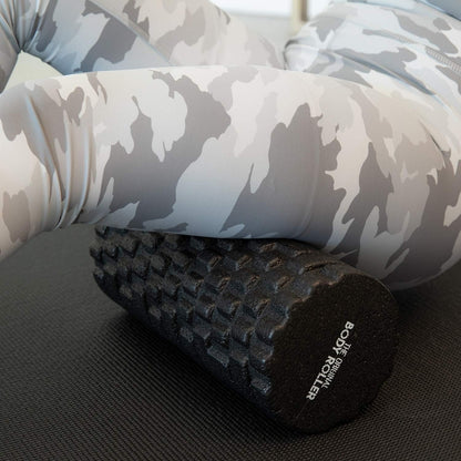 The Original Body Roller - High Density Foam Roller Massager for Deep Tissue Massage of the Back and Leg Muscles - Self Myofascial Release of Painful Trigger Point Muscle Adhesions (Black)