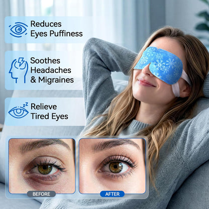 Gel Self Cooling Eye Mask, Instantly Cooling Eye Masks, 8 Pcs Travel Size