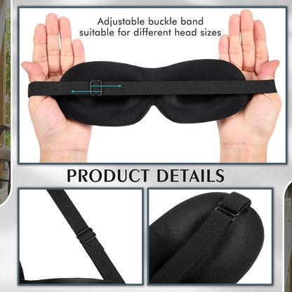Bonuci 20 Sleep Mask for Women 3D Eye Mask, Dark Purple