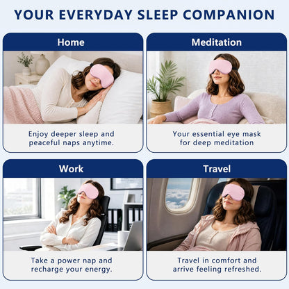 2 Pack Cooling Eye Mask for Puffy Eyes, Migraine Relief, Black & Black