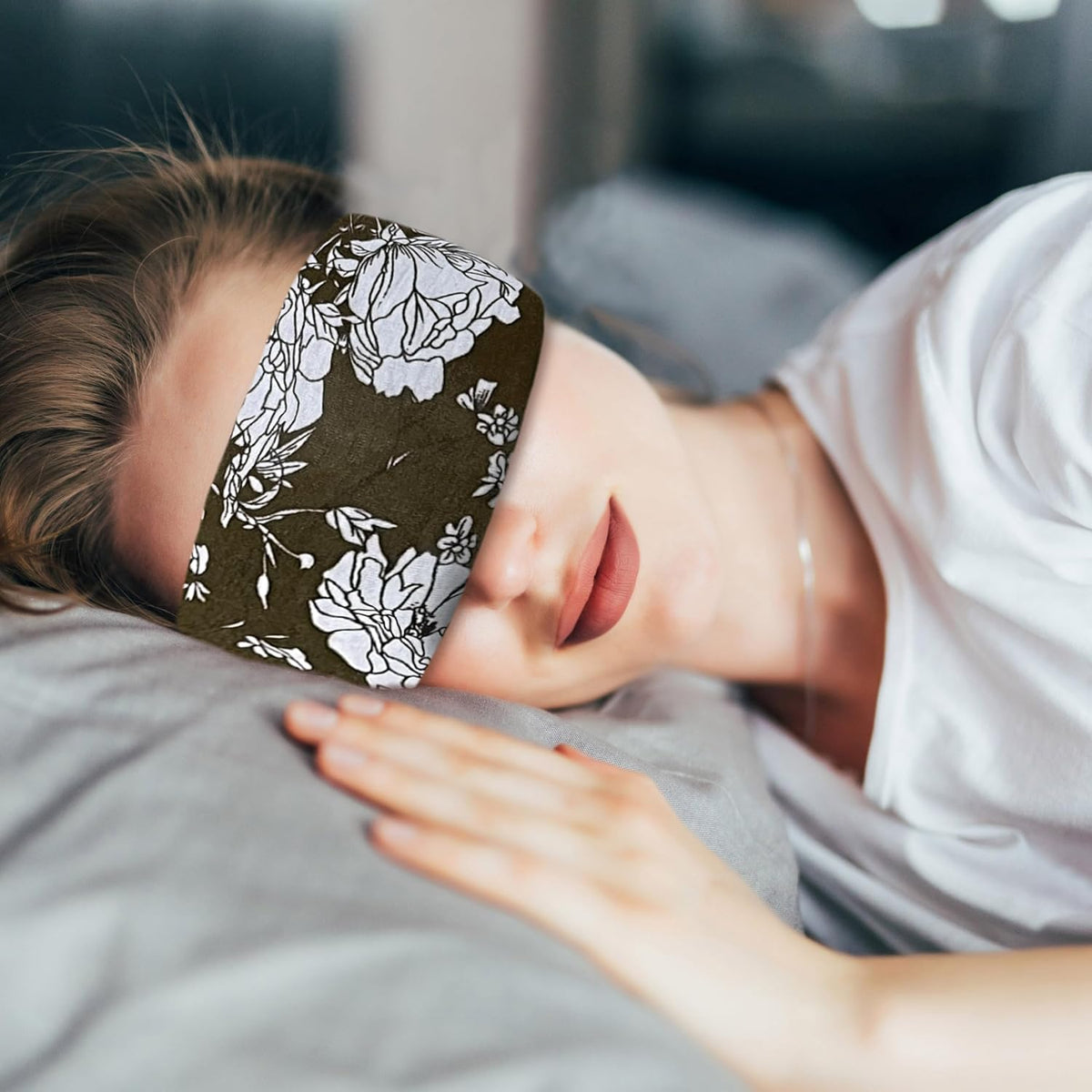 Crimmy Migraine Relief Cap, Headache Ice Pack Headband, Cold Face Eye Mask