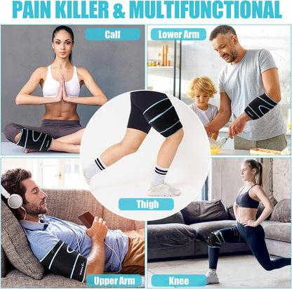 NEENCA Knee Brace with Ice Pack Wrap, Medical Knee Wrap with 3 Reusable Gel Packs, Hot & Cold Therapy for Meniscus Tear, Joint Pain, Knee Pain Relief, Knee Surgery, Sprain & Swelling