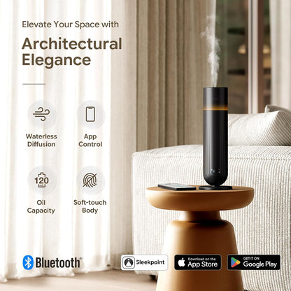 Airversa U1 Smart Hotel Waterless Diffuser with 100mL Oils Kit, Black