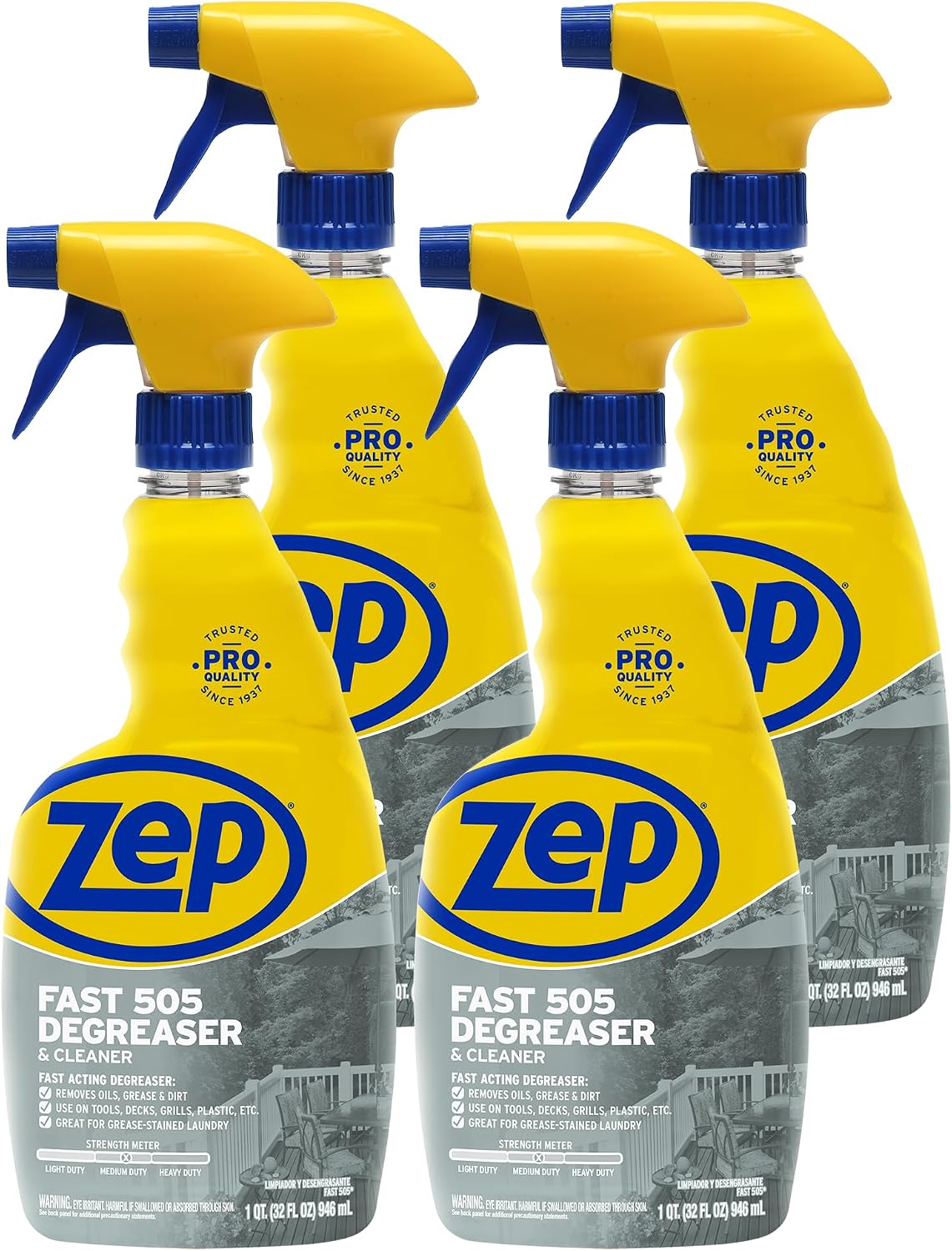 Zep ZU50532 Fast 505 Cleaner and Degreaser 32 Ounces, 32 Fl Oz, clear