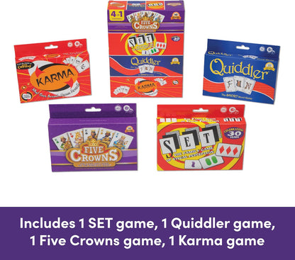 Five Crowns Rummy Style Card Game for Kids and Adults, Family Game Night