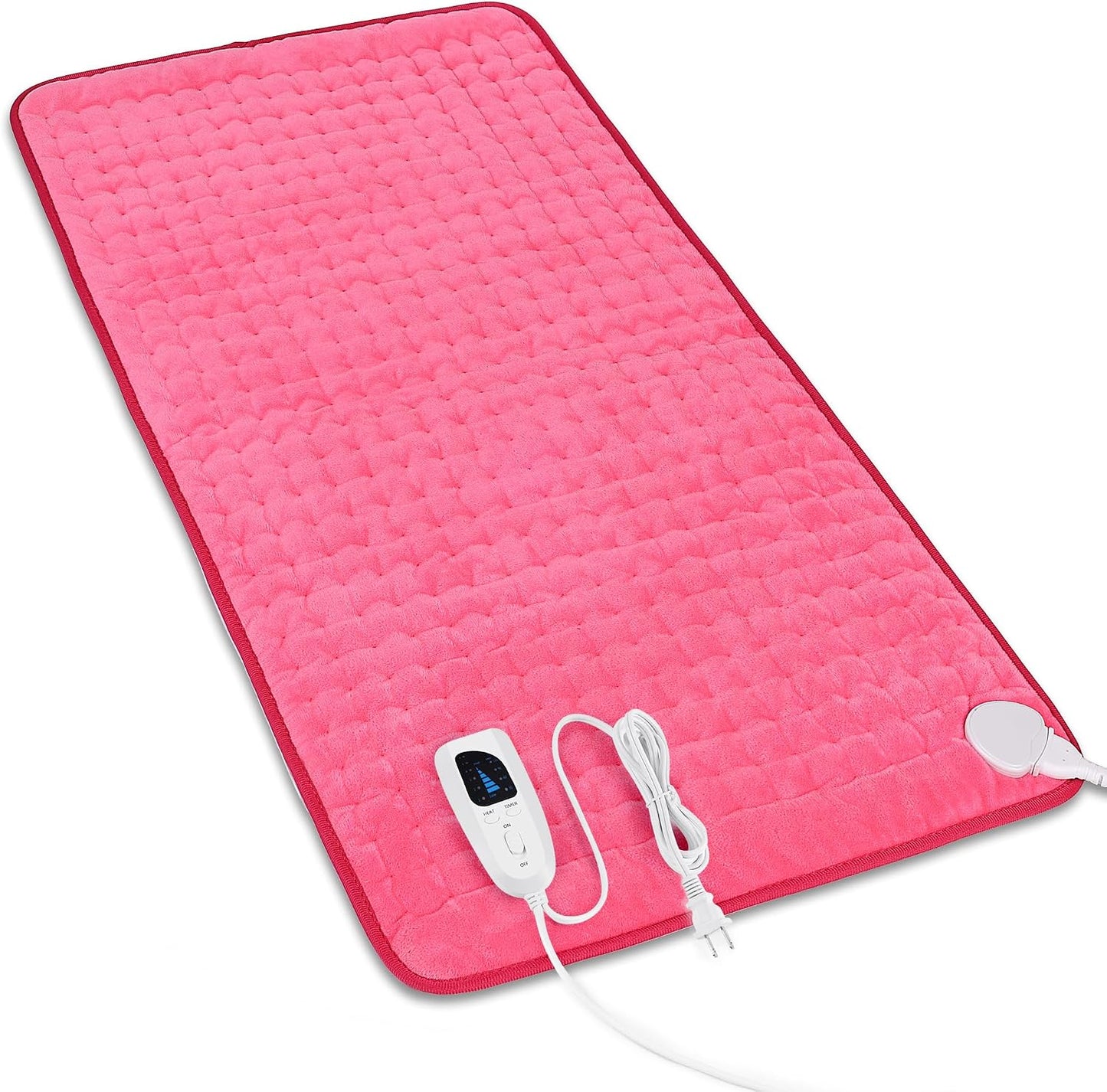 Heating Pad,Heated Blanket,Heating Pad for Back Neck,Grey,24x12 Inch | Electric Heating Pad,Dry/Moist Heat Heating Pads,Heating Pads for Shoulder,Abdomen,Heat Pad for Women Men,Birthday Gift