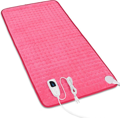 Heating Pad,Heated Blanket,Heating Pad for Back Neck,Grey,24x12 Inch | Electric Heating Pad,Dry/Moist Heat Heating Pads,Heating Pads for Shoulder,Abdomen,Heat Pad for Women Men,Birthday Gift