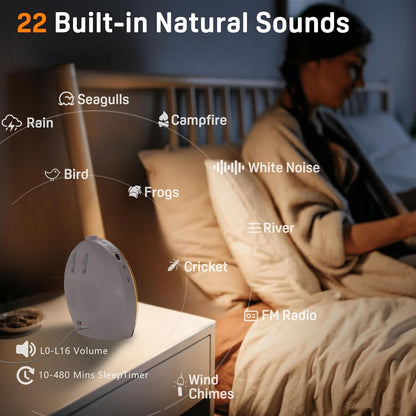 JALL Full Screen Dimmer Sunrise Alarm Clocks for Bedrooms, Wake Up Light with FM Radio, 25 White Noise Sleep Sounds, Bluetooth Speaker, Dual Alarms Bedside Clock for Heavy Sleepers
