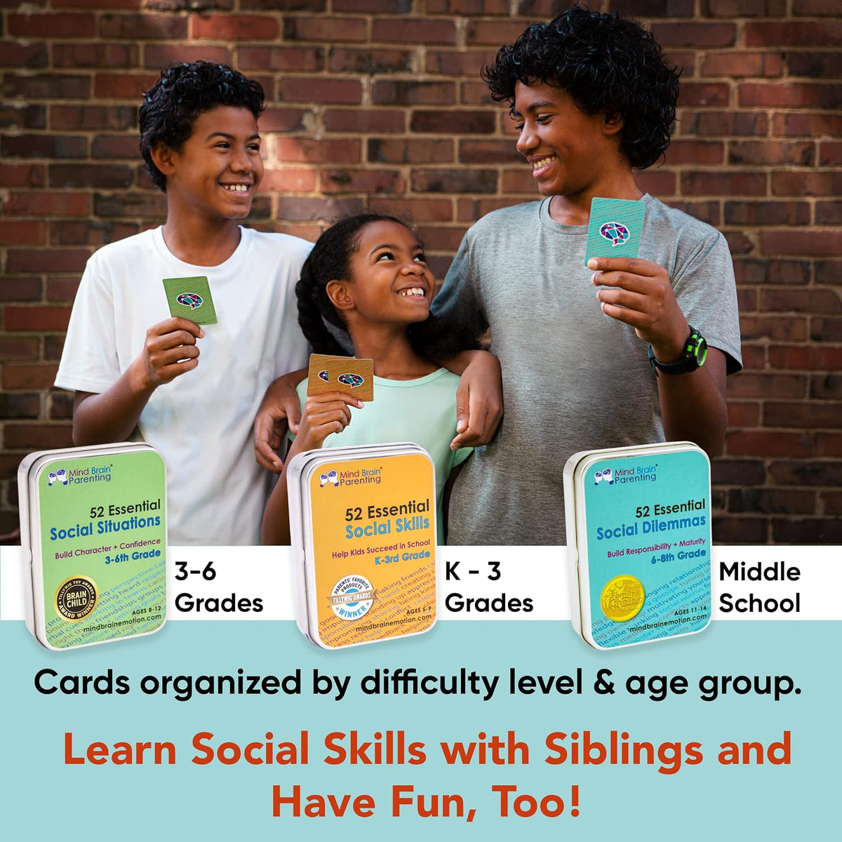 Mind Brain Emotion 52 Essential Life Skills: No-Excuses Game to Teach Kids, Teens & Adults How to Care for Self & Chores, Practical Solution for Responsible Boys, Confident Girls, Happy Family