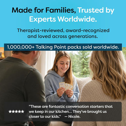 150 Fun Family Questions for Kids, Teens & Adults - Conversation Card Game