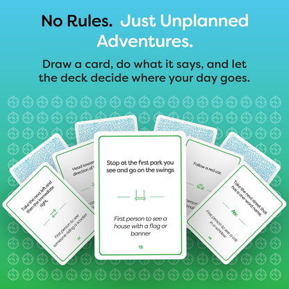Unplanned Adventures Card Game; Fun Date Night, Road Trip & Family Fun Gift