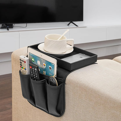 Houseables Armchair Caddy, Recliner Accessories, Armrest Organizer, Brown | Houseables Arm Chair Caddy, Sofa Armrest Organizer, Remote Control Holder for Recliner, Couch Pouch Pocket, Sofa Side Storage