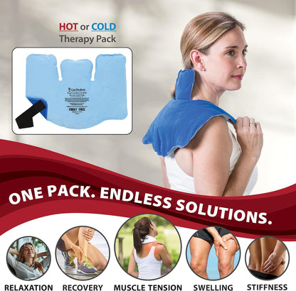 Reusable Hot & Cold Therapy Pack for Knee, Back, Shoulder & Ankle Pain (Cervical - 6 x 20 inch)