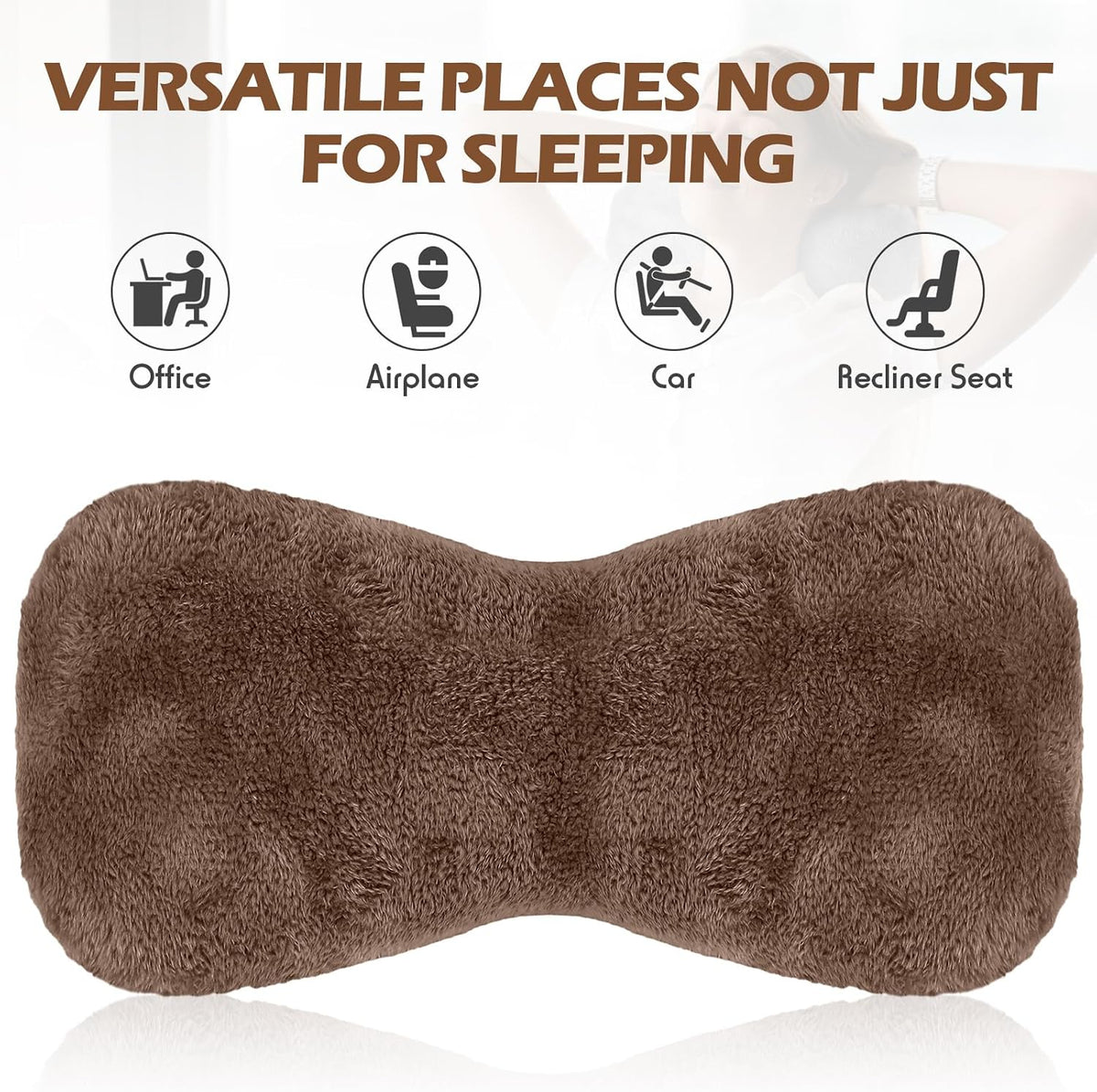 Colingmill 1 Pc Neck Pillow for Recliner Chair Headrest,Grey