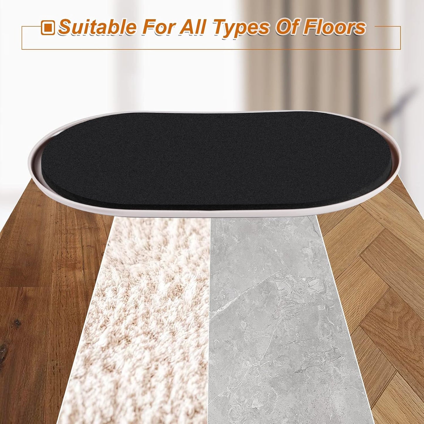 Furniture Sliders for Carpet 16 PCS - 3 1/2" | Heavy Duty Furniture Movers Sliders, Reusable Moving Pads, Easily and Safely Move Any Item, Floor Protection