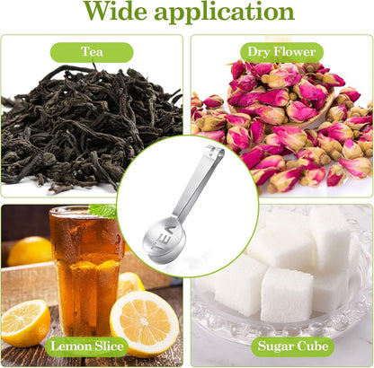 Tea Bag Squeezer Tongs Stainless Steel Spoon for Bags Silver Strainer Clip Tea Squeezer for Loosing Leaf, Gripping Ice Cube, Sugar(4 Pieces)