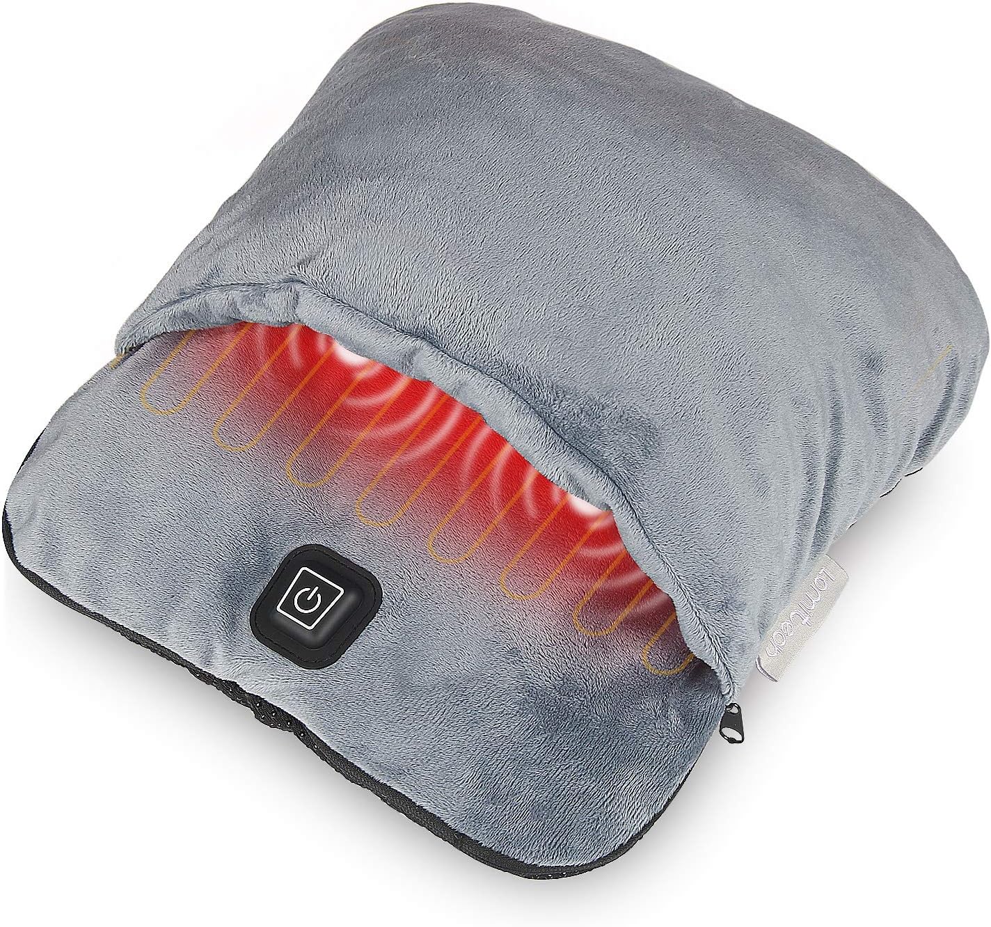 Electric Heated Foot Warmer with Heating & Vibration Massage Function | Feet Warmer for Cold Feet,Soft Flannel Fleece with 3 Settings,Overheat Protection,Auto Off,for Men and Women