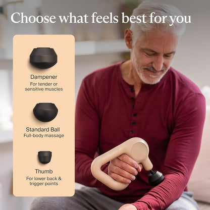 TheraGun Therabody Relief Massage Gun | for Daily Comfort | 3-Speed | Black | Quiet H&held Percussion Muscle Massager for Back, Leg & Shoulder Pain Relief. Lightweight, Easy to Use, Ergonomic Grip