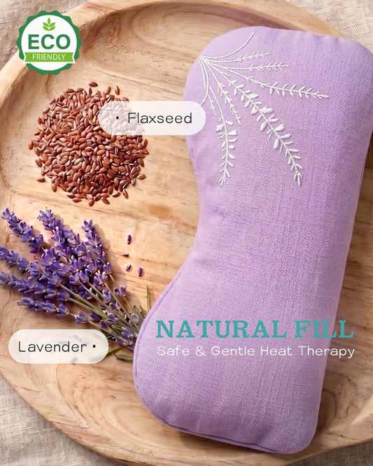 Hihealer Weighted Lavender Eye Pillow, Linen Flaxseed Eye Mask for Sleeping