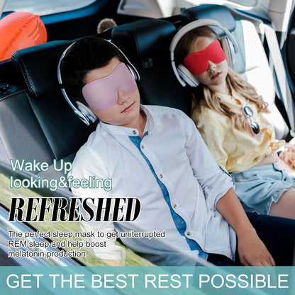 Bencailor 16 Pcs 3D Sleep Eye Mask 99% Blackout Mask with Adjustable Buckle No Eye Pressure Nose-Free Breathable Blindfold for Side/Back/Stomach Sleepers, Travel, Office Naps(Large)