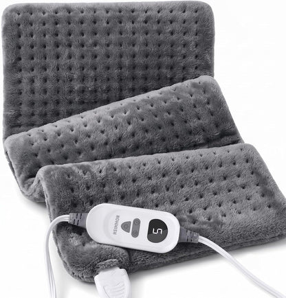 Electric Heating Pad for Back, Cramps, Shoulder, Moist & Dry Heat, 12"x24"
