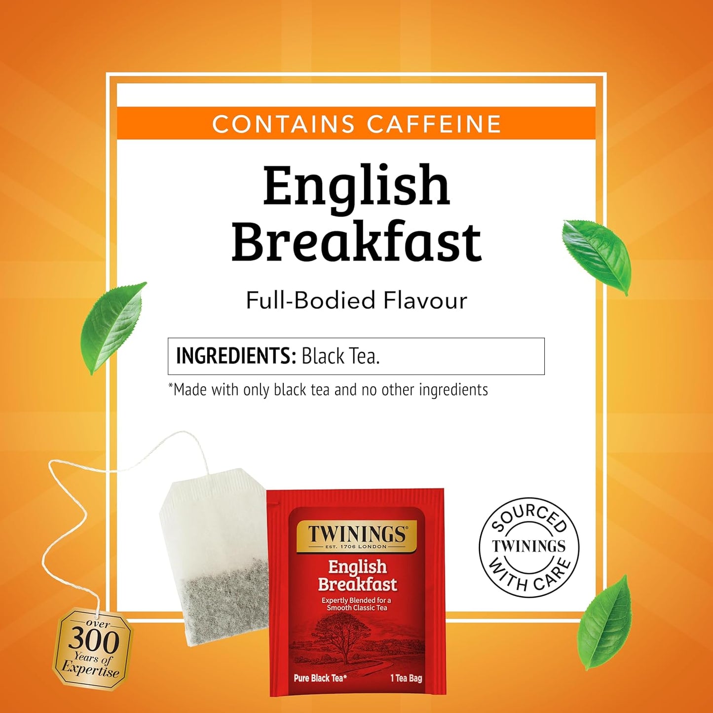 Twinings Mango & Pineapple Herbal Tea Individually Wrapped Bags, 20 Count (Pack of 1), Naturally Caffeine-Free, Enjoy Hot or Iced, 20 Teabags