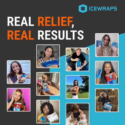 ICEWRAPS Reusable Ice Packs Compact 3 x 5 in, Soft Cooling, Pack of 6 | Hot or Cold Use, Puncture Resistant, Ice Pack for Everyday Comfort, Multi Use Gel Design, FSA-HSA Eligible