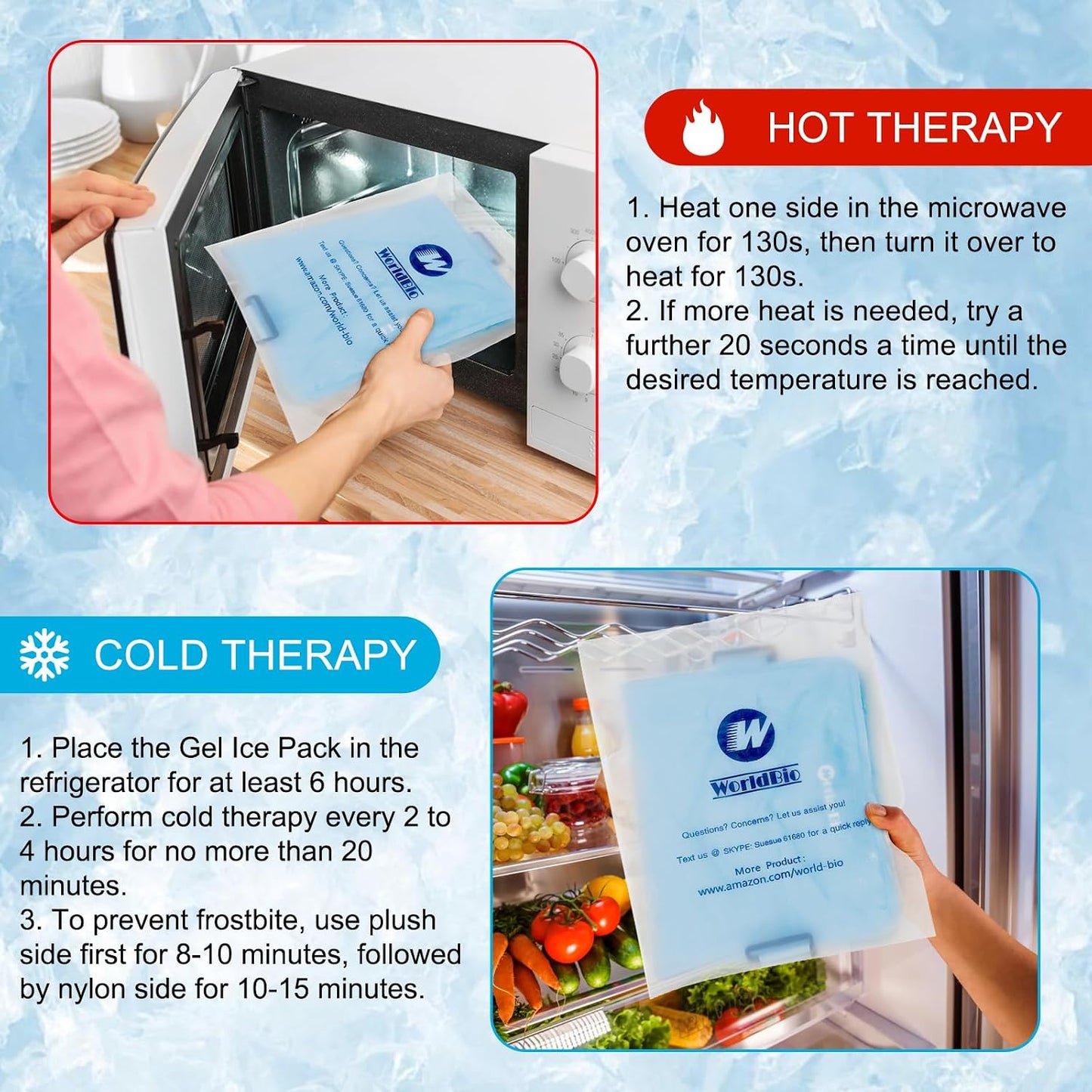 Neck and Shoulder Ice Pack for Pain Relief, Extra-Large Reusable Hot & Cold Gel Wrap, Therapy for Rotator Cuff, Muscle Spasms, Swelling, Surgery Recovery – Long-Lasting Cold Compress