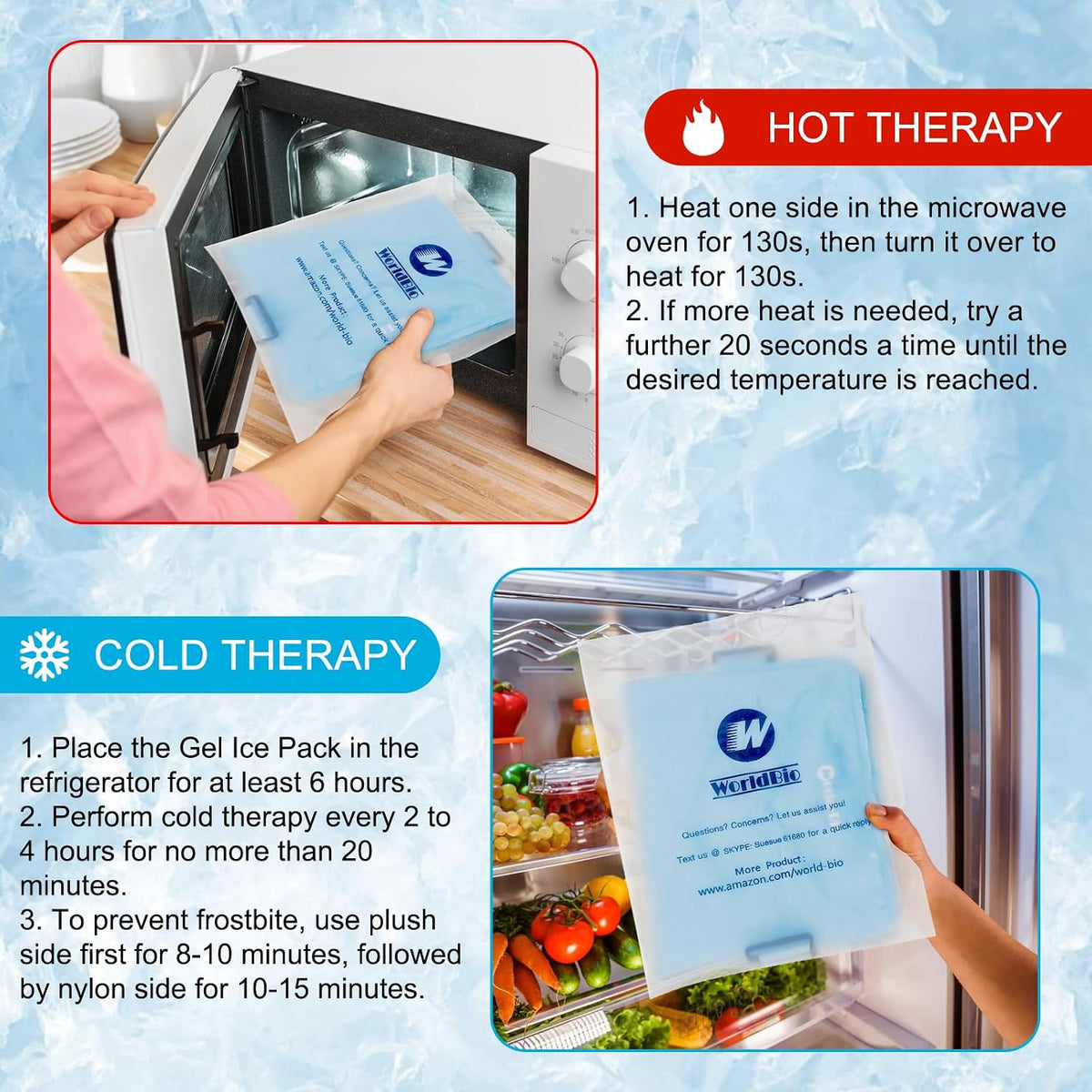 Shoulder Ice Pack Rotator Cuff Cold Therapy Wraps