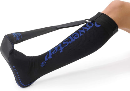 PowerStep UltraStretch Plantar Fasciitis Night Splint, Adjustable Plantar Fasciitis Brace, Plantar Fasciitis Relief, Achilles Tendonitis Support, Gentle Stretch Compression Sock for Heel & Foot Pain, Regular (Black)