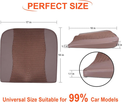Lofty Aim Car Seat Cushion, Memory Foam Car Seat Cushions for Long Driving | Comfy Car Seat Pillow for Pain Relief, Driver Seat Cushion Adds Height, Butt Cushion for Car, Truck, Office Chair, Black