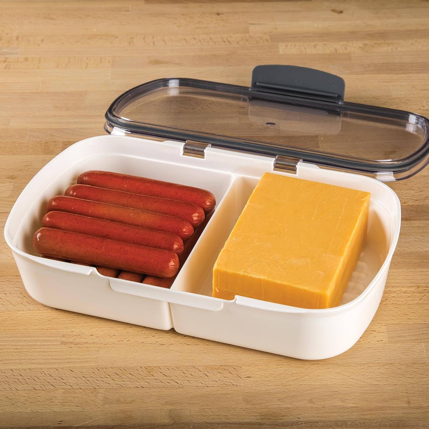 ProKeeper Deli Food Storage Container with Air-Tight Seal and Dry Erase Lid | Ideal for Deli Meats, Cheeses, and Bacon, BPA Free and Dishwasher Safe