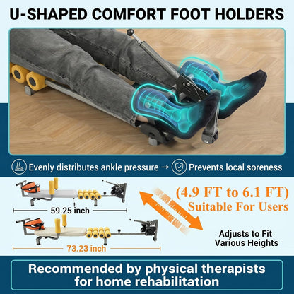Multifunctional Full Body Traction Bed, Cervical Spine Stretcher Traction Spine Lumbar Massage Traction Table Back Stretch Decompression Machine for Tension Relief & Body Aches Pains, Massage (Grey)