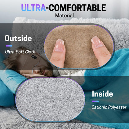 Aurya Heated Eye Mask for Dry Eyes, Cordless Warm Eye Mask, Relief Eye Irritated & Strained, Heated Mask for Blepharitis, Styes, Eye Relief, 8.85×3.35 in