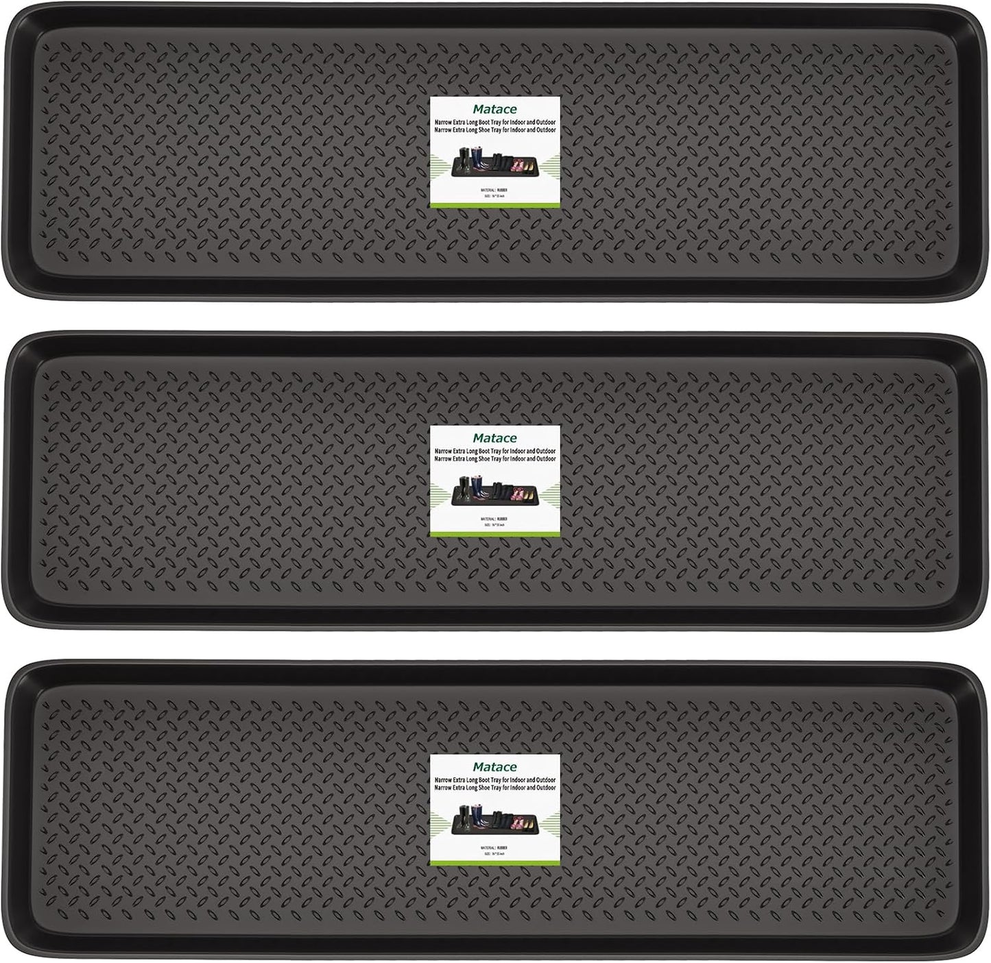 1 Pack Rubber Small Boot Tray for Entryway,Boot Mat,Shoe Tray,Shoe Mat for Indoor and Outdoor Use, 27.95"x 15.74" (Pack of 1)